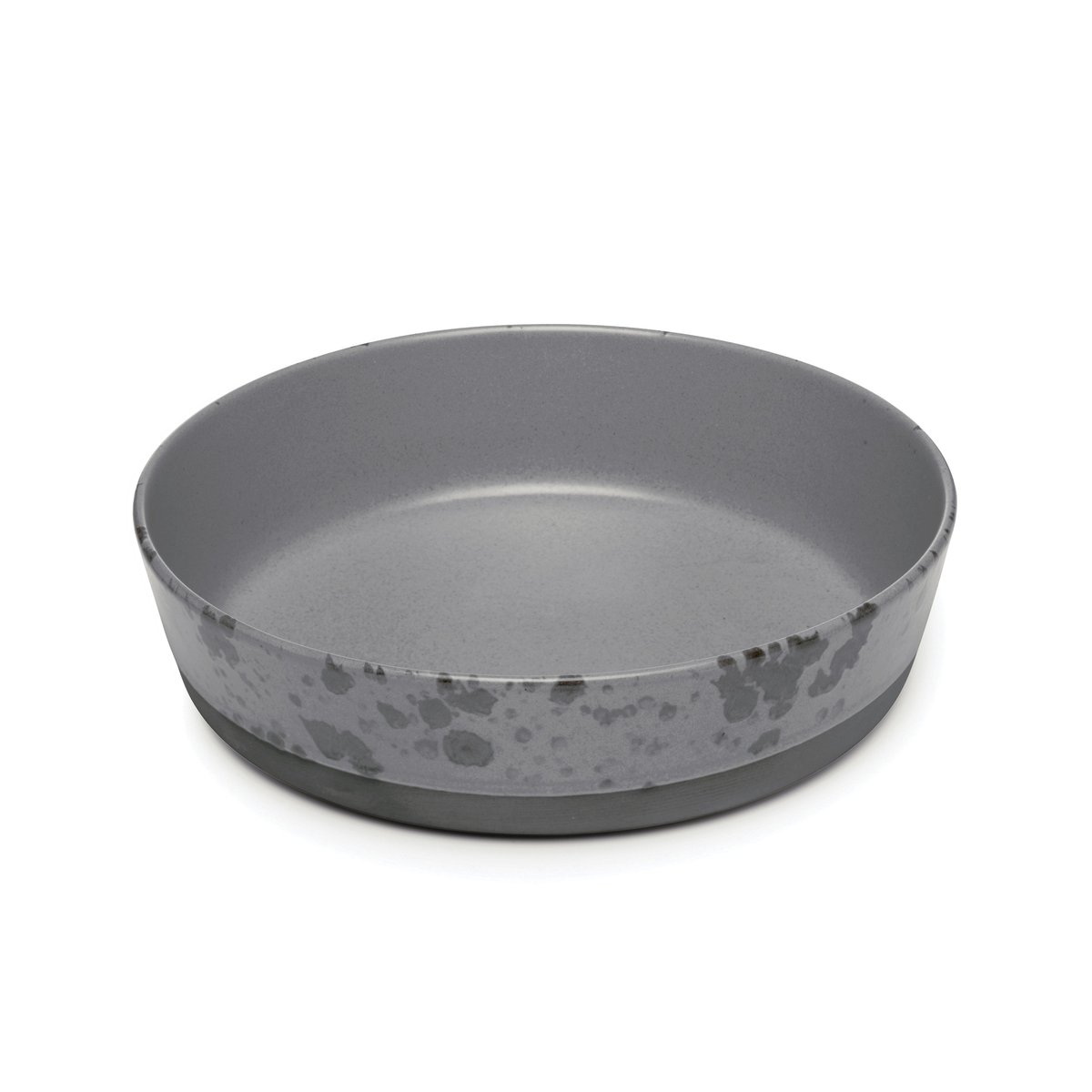 Aida Raw suppetallerken 19,4 cm grå med prikker | Skandinavisk Design | Dype tallerkener | Grå