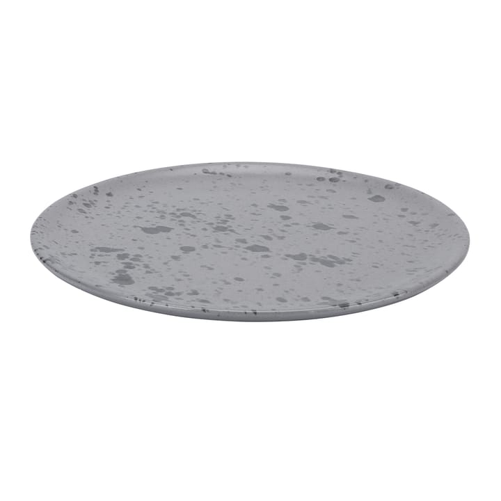 Raw tallerken Ø20 cm - grå med prikker - Aida