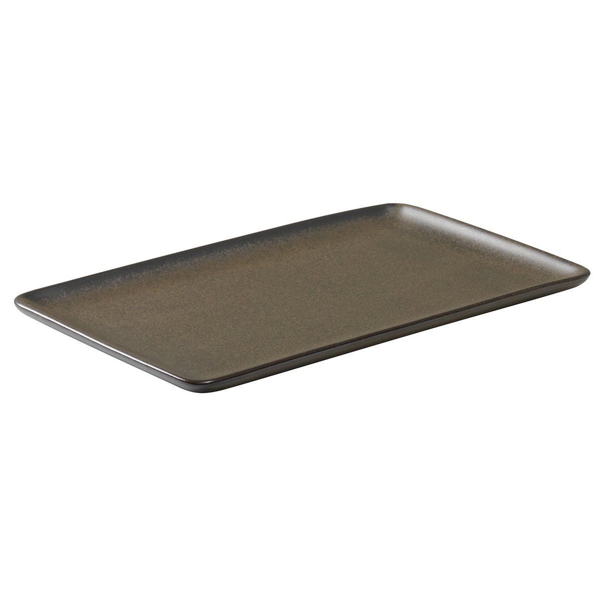 Aida - RAW Metallic Brown tallerken 23,5x15 cm