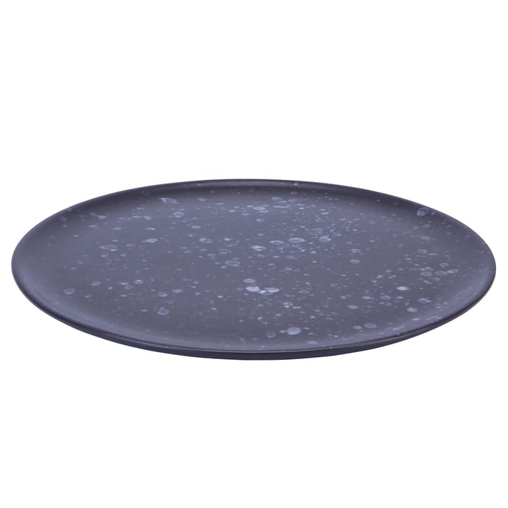 Raw tallerken Ø 28 cm - sort med prikker - Aida