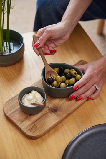 Raw teak olivenskje 18 cm - Brun - Aida