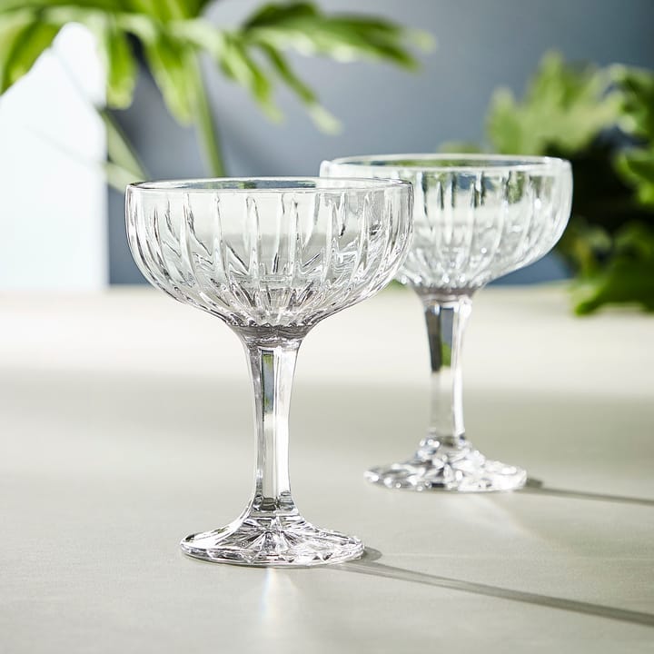 Relief champagneglass 4-stk., Klar Aida