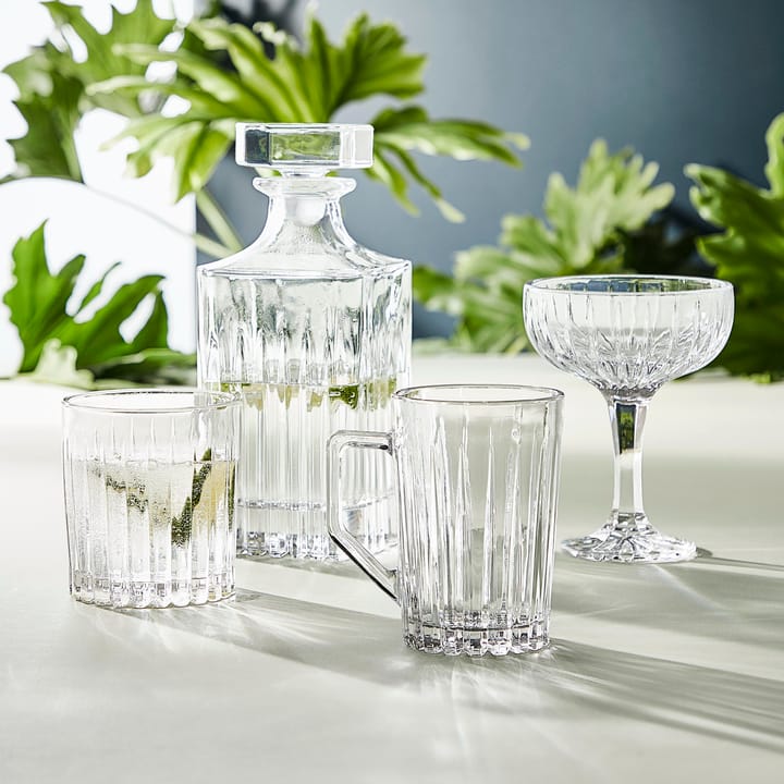 Relief glass med hank 4-stk., Klar Aida
