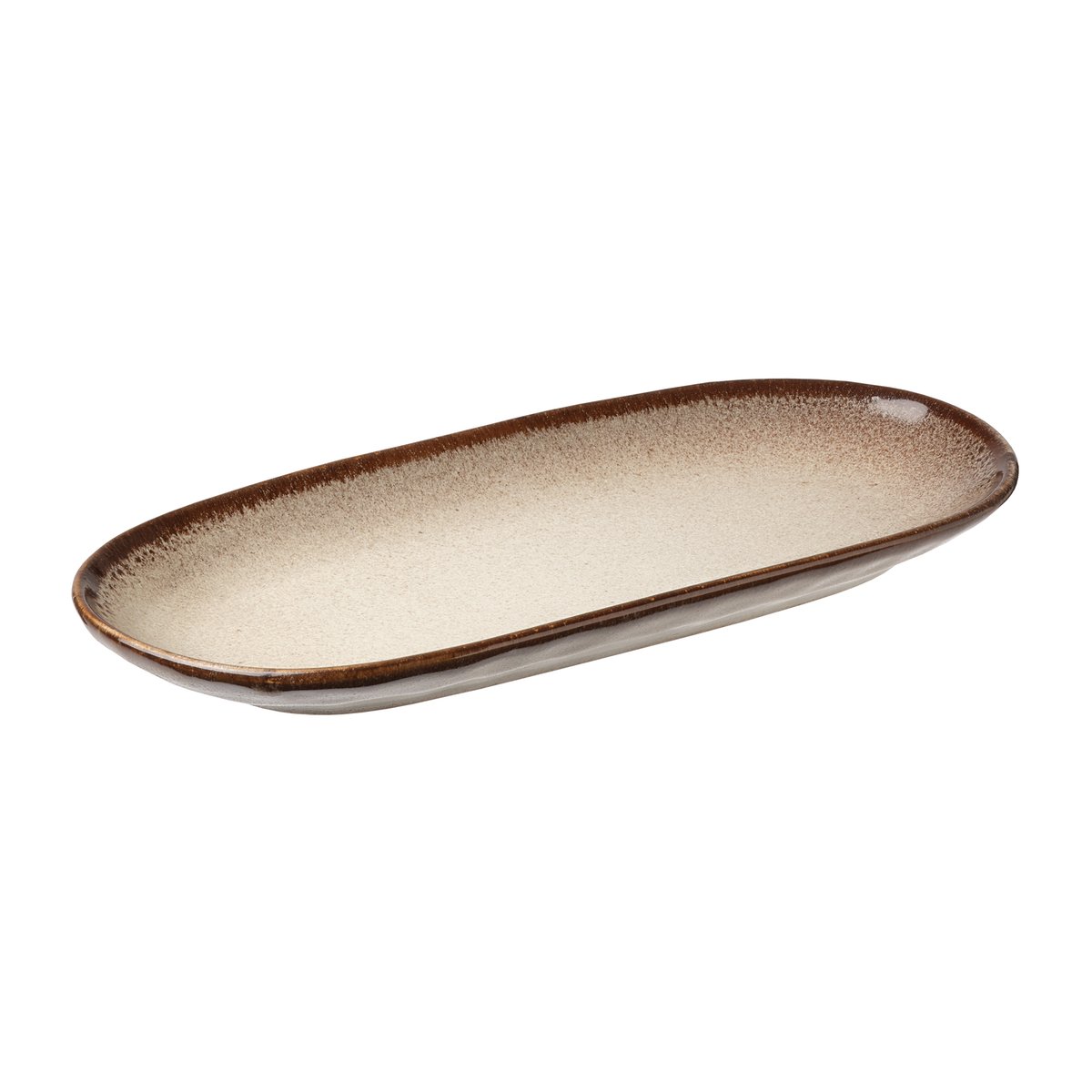 Aida Sholm Sonja tallerken oval 12,3 x 25,5 cm Brown
