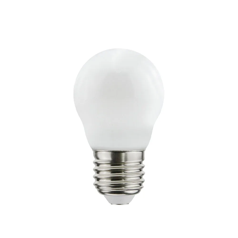 Airam Filament LED dim to warm-Globe E27 lyspære, opal, P45 E27, 5W Airam