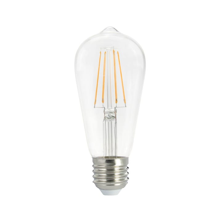Airam Filament LED Edison lyspære - Klar-dimbar-4-filament E27-5W - Airam