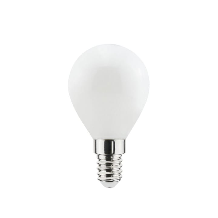 Airam Filament LED Globe E14 lyspære - opal, P45, dimbar - Airam