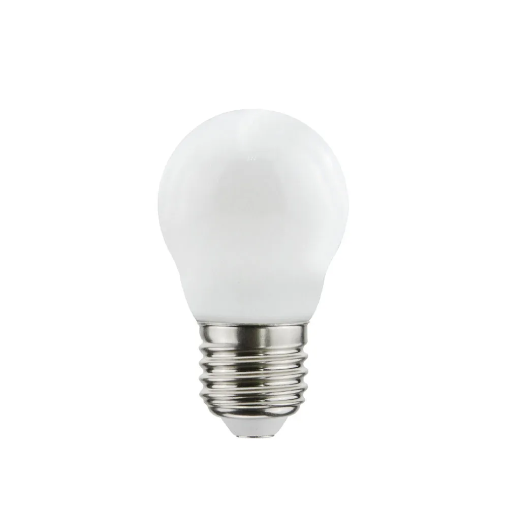Airam Filament LED Globe E27 lyspære, Opal, p45, dimbar e27, 5w Airam