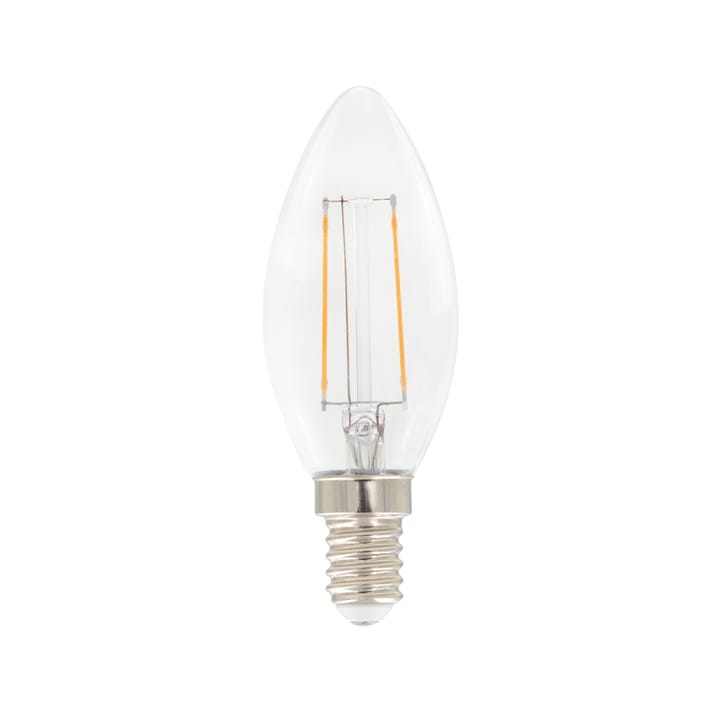 Airam Filament LED kronelys C35 lyspære - klar, dimbar E14, 3W - Airam