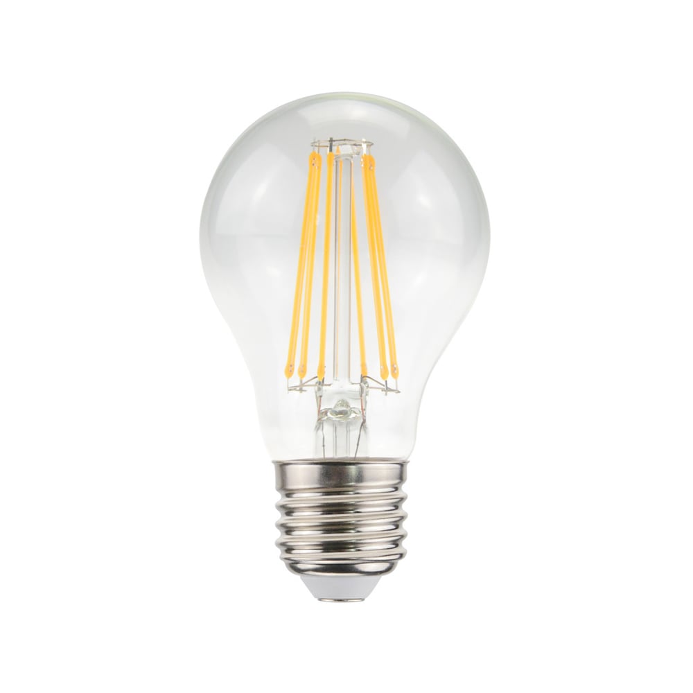 Airam Filament LED lyspære Klar, dimbar e27, 7w | Skandinavisk Design | Lyspærer | Gjennomsiktig