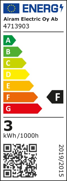 Airam LED lyspære, klar, dimbar, 300lm G9, 3W Airam