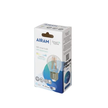 Airam Smarte Hjem Filament LED globe lyspære - klar E27, 5W - Airam
