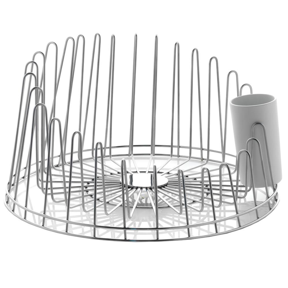 Alessi A Tempo oppvaskstativ rustfritt stål | Skandinavisk Design | Oppvaskstativ | Grå