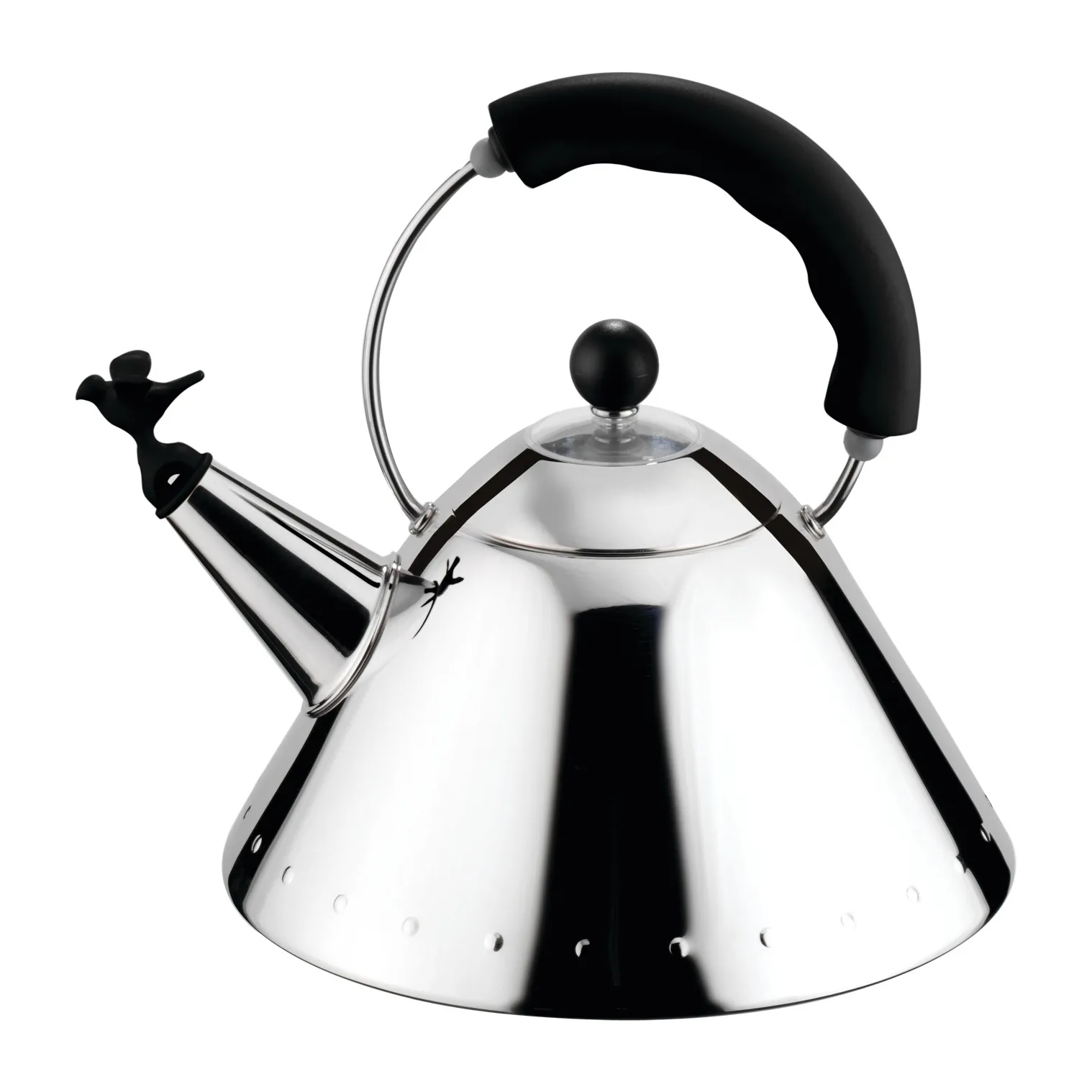 Alessi 9093 vannkoker, Svart-fugl Alessi