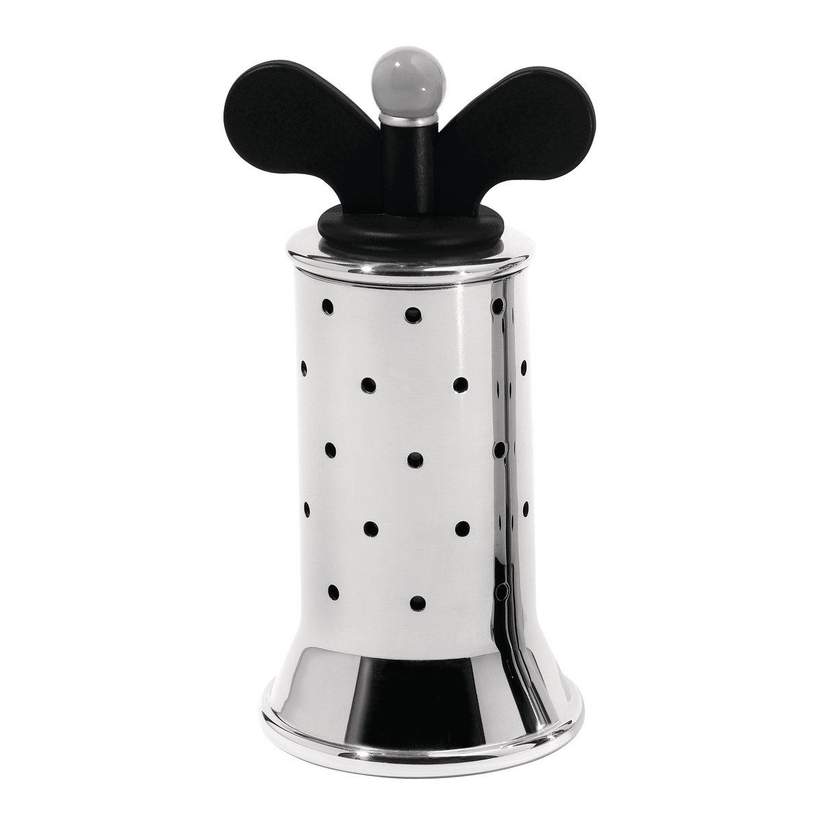 Alessi pepperkvern svart-rustfritt stål | Skandinavisk Design | Salt- & Pepperkverner | Sølv