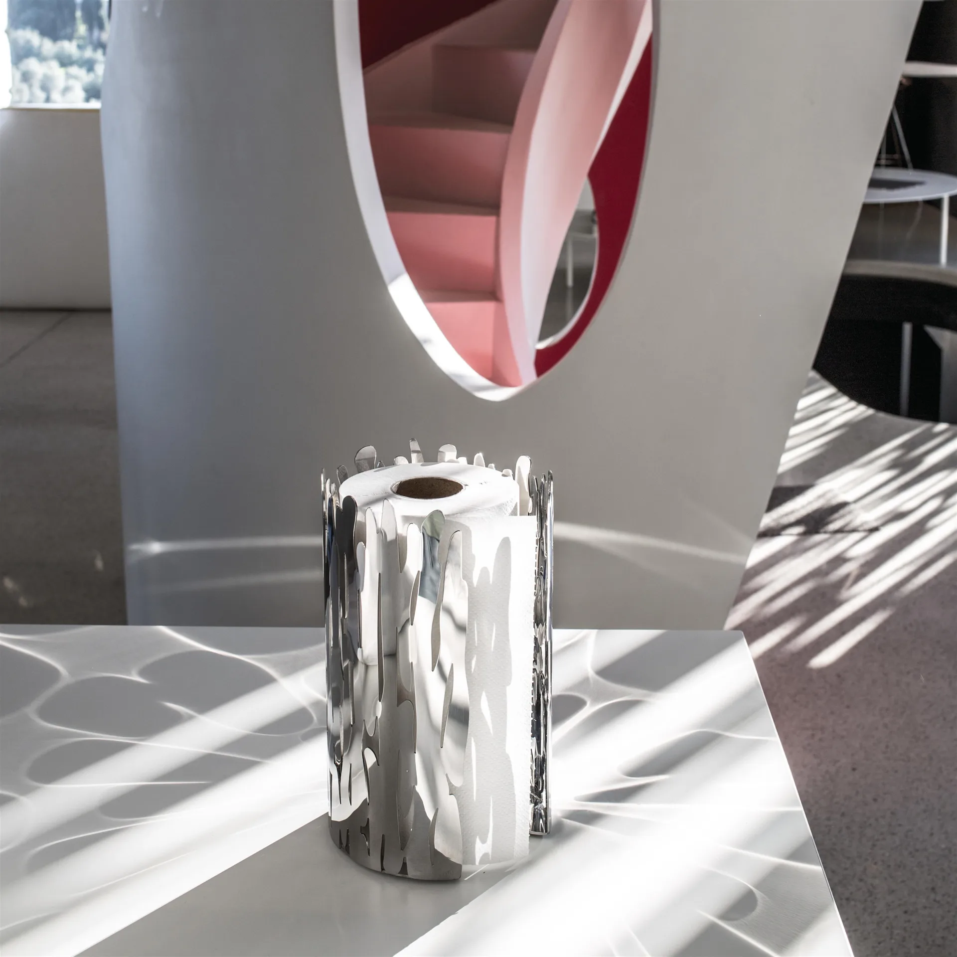 Barkroll tørkerullholder, rustfritt stål Alessi