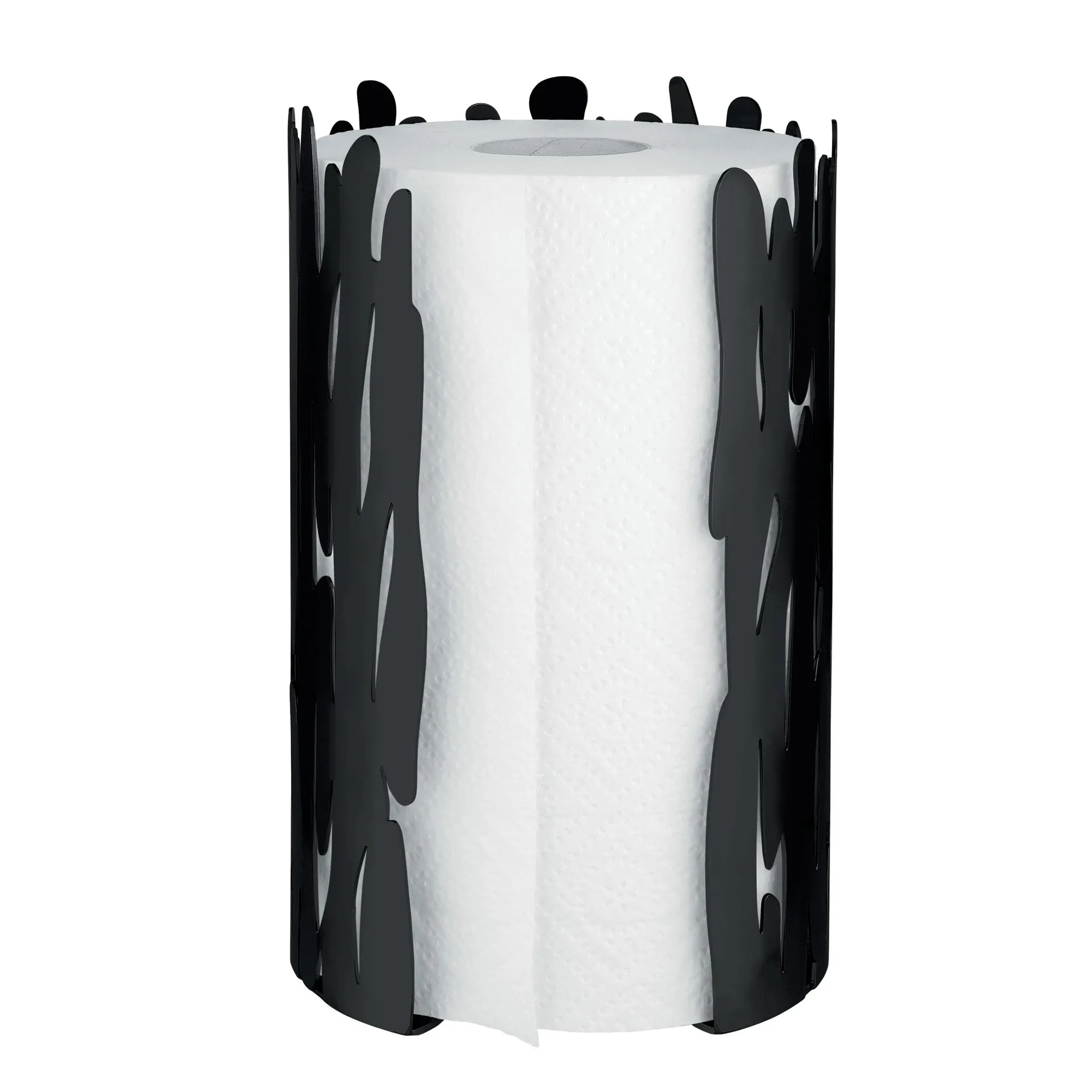 Barkroll tørkerullholder, svart Alessi
