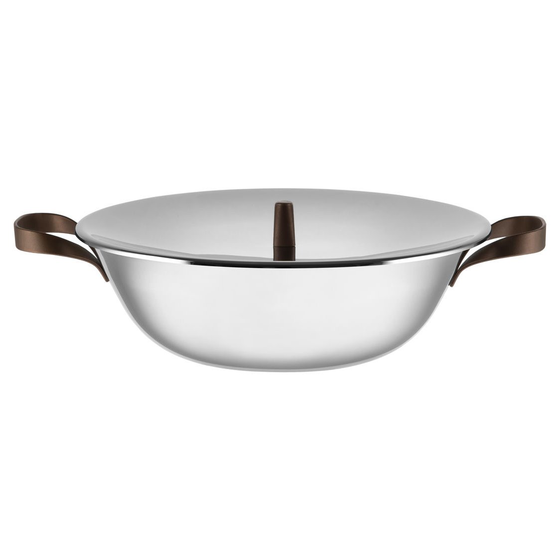 Alessi Edo wokpanne 34 cm | Skandinavisk Design | Wokpanner | Sølv