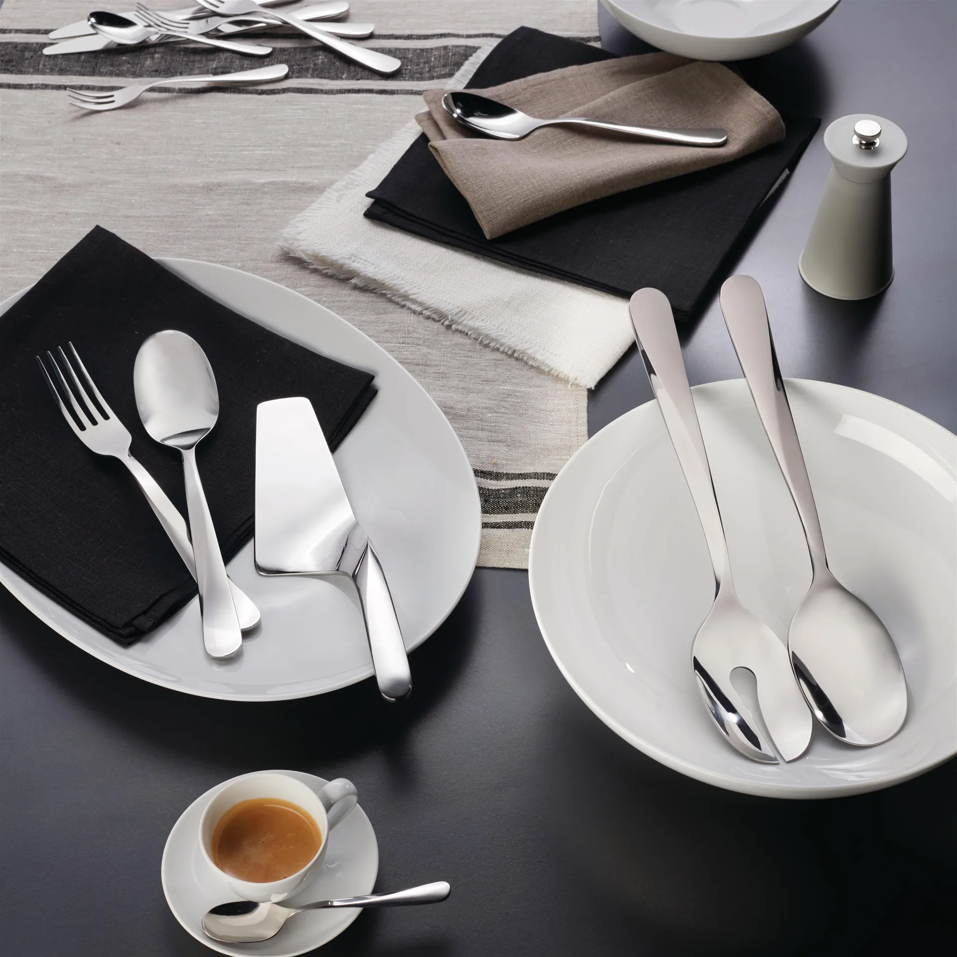 Giro dessertgaffel, Rustfritt stål Alessi