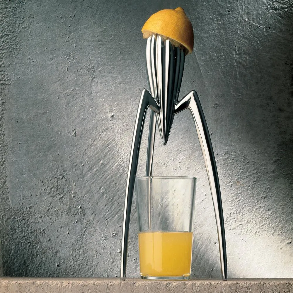 Juicy Salif sitruspresse, blankpolert aluminium Alessi