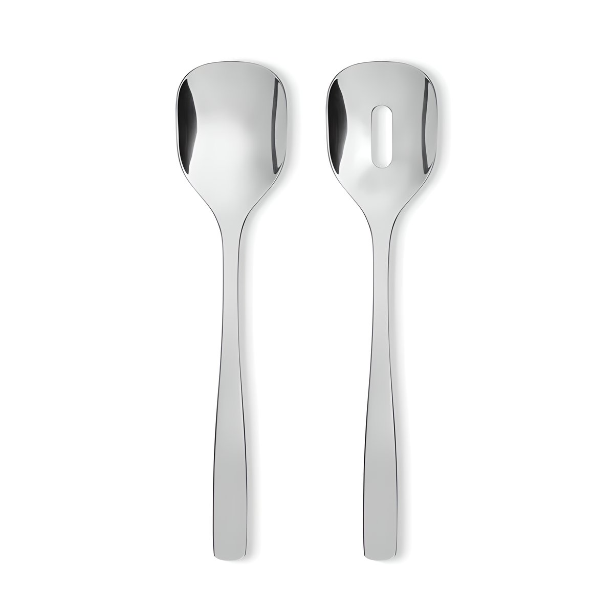 Alessi KnifeForkSpoon salatsett Rustfritt stål | Skandinavisk Design | Salatbestikk | Sølv