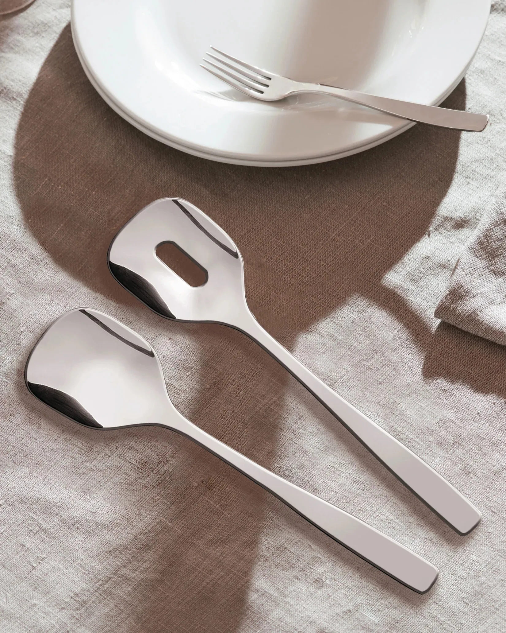 KnifeForkSpoon salatsett, Rustfritt stål Alessi