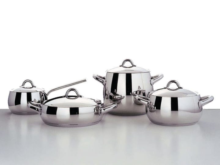 Mami grytesett 7 deler, Rustfritt stål Alessi