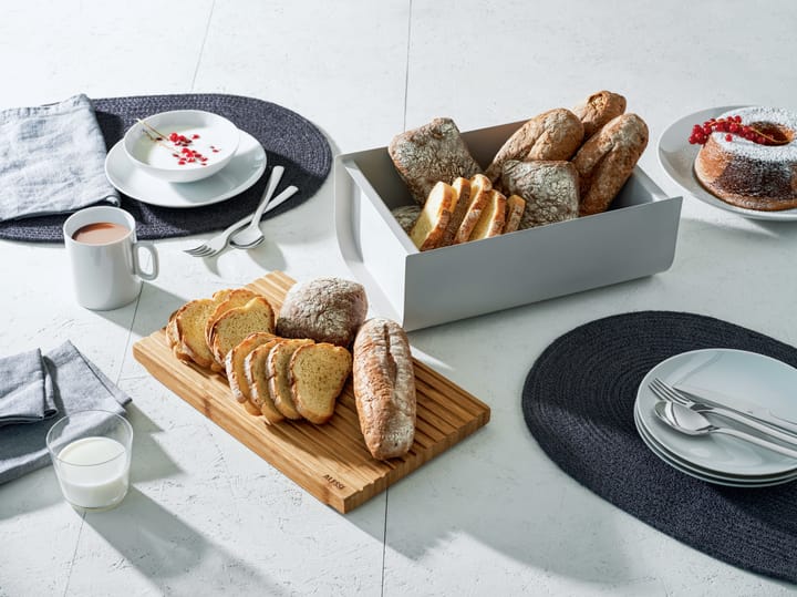 Mattina brødboks 34 cm, Varm grå-bambus Alessi