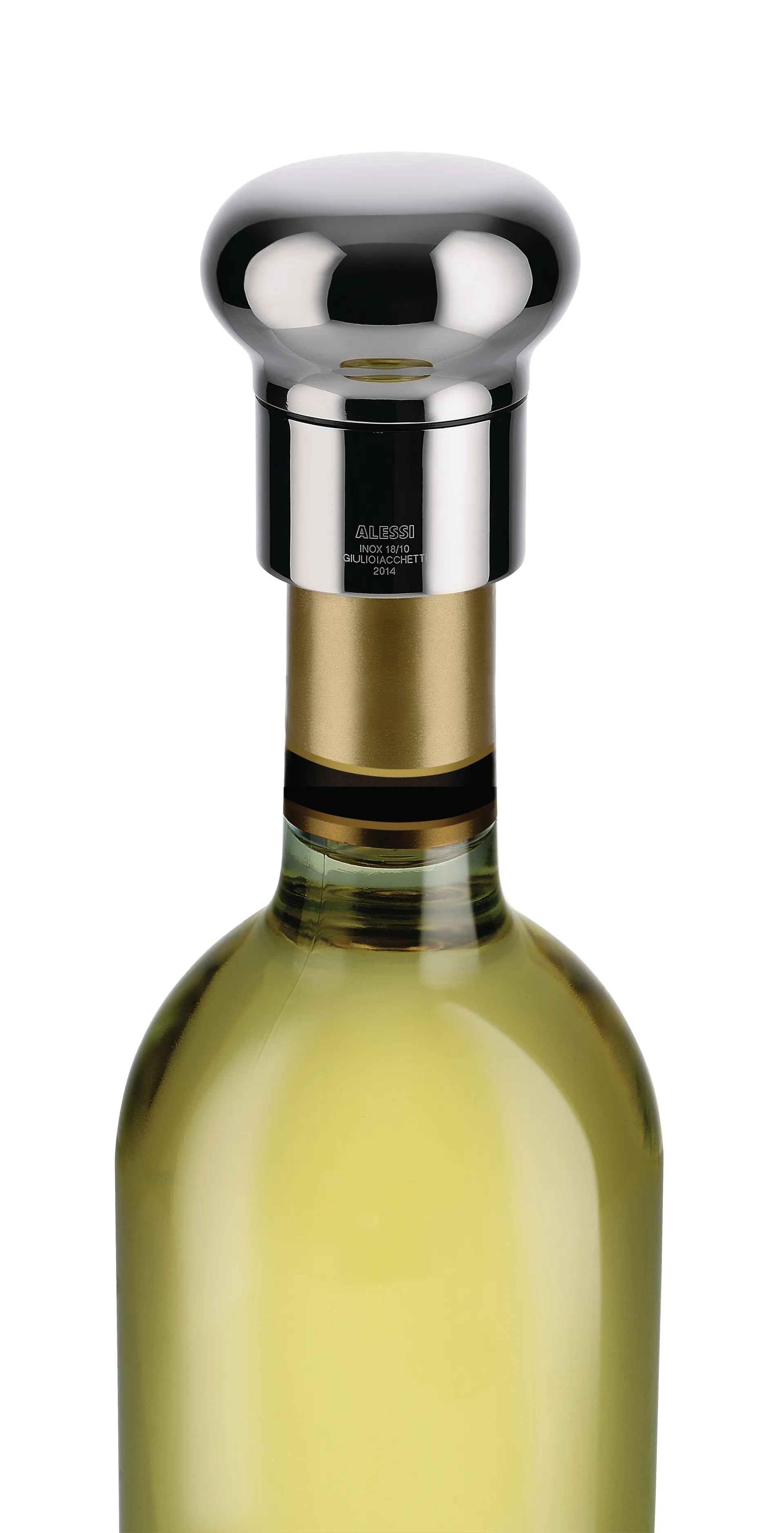Noè champagnekork, Rustfritt stål Alessi