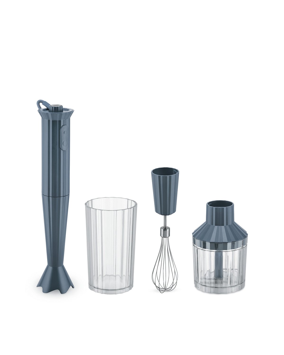 Alessi Plissé stavmikser-sett Grå | Skandinavisk Design | Grå