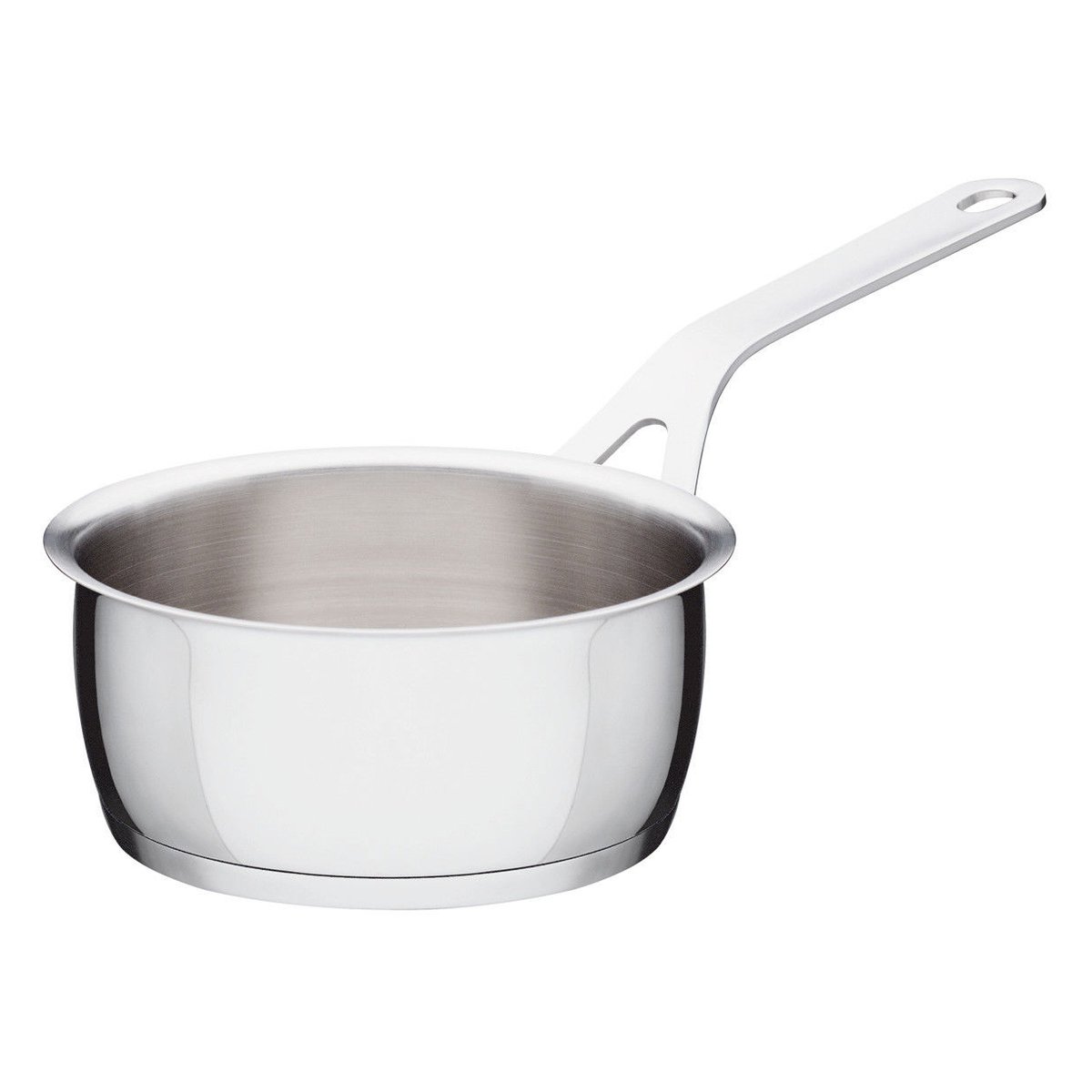 Alessi - Pots & Pans Saucepan - Ø 16 cm - Kjeler og kasseroller - Jasper Morrison - Sølv