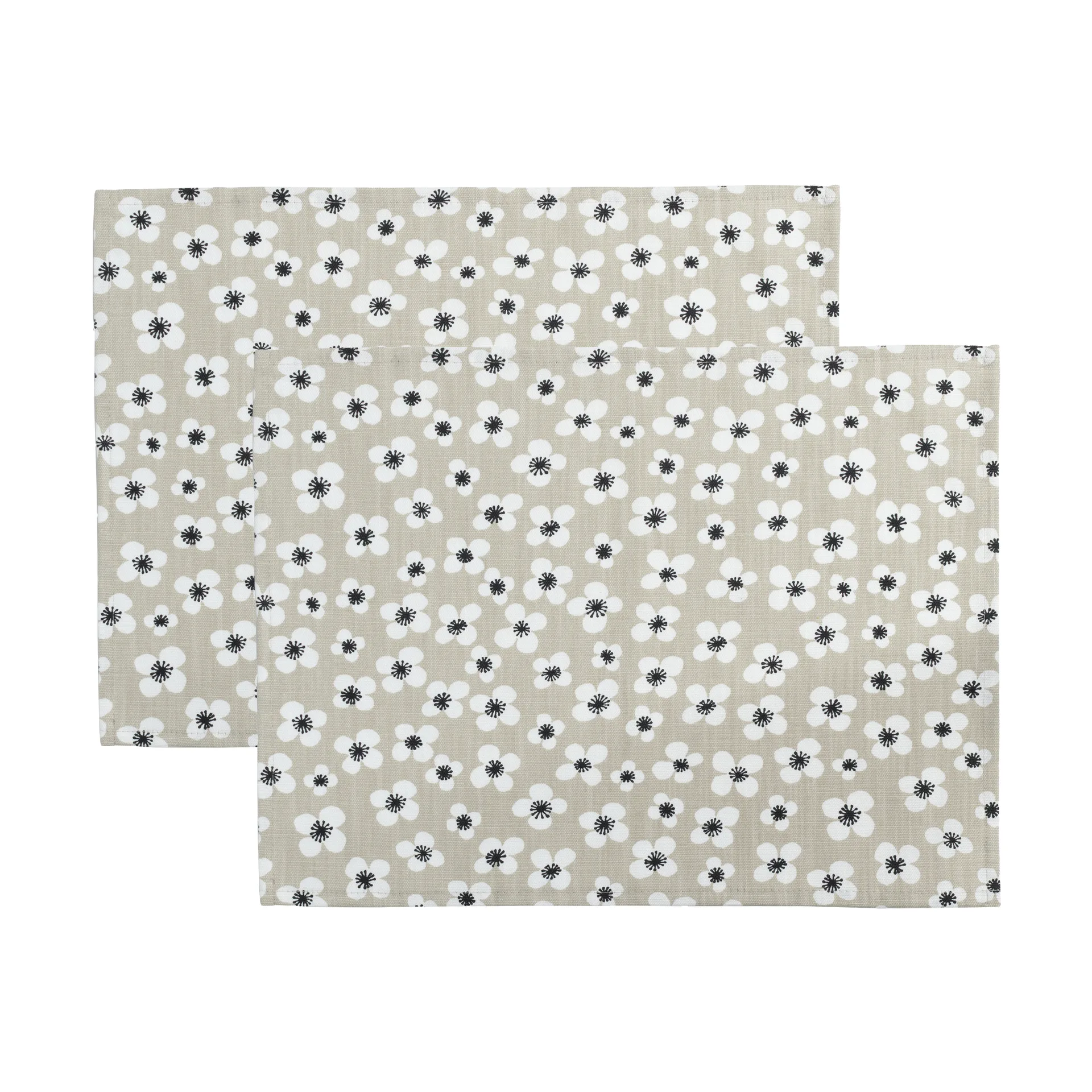 Belle Amie bordbrikke 2-pakning, Beige, 34x45 cm Almedahls