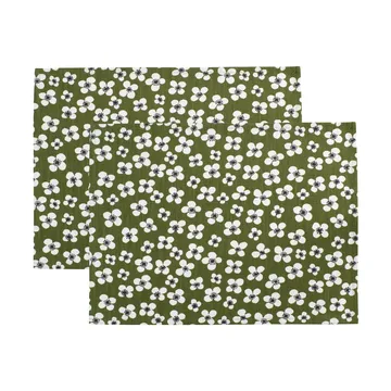 Belle Amie bordbrikke 2-pakning - Mørkegrønn, 34x45 cm - Almedahls