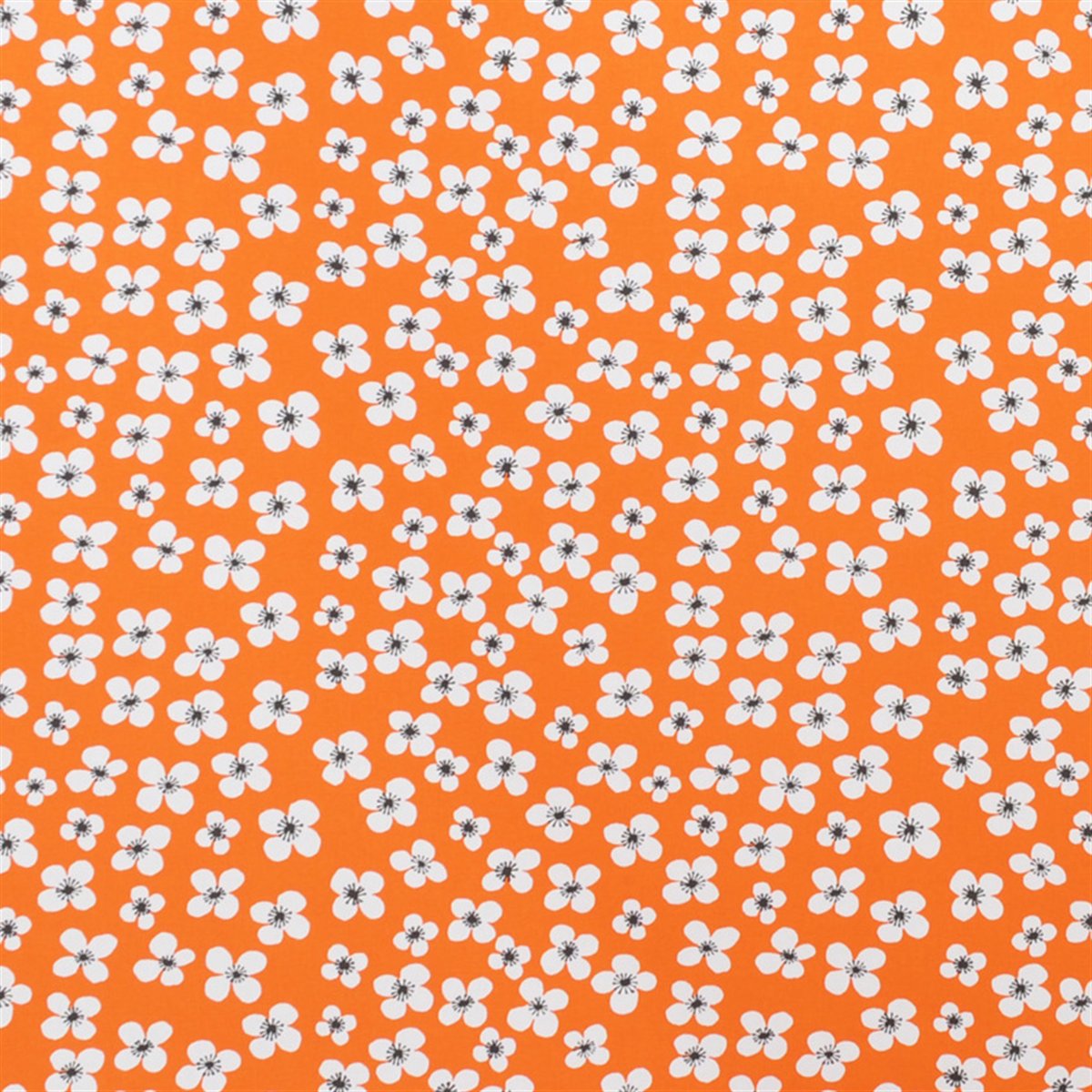 Bilde av Almedahls Belle Amie stoff oransje oransje-hvit