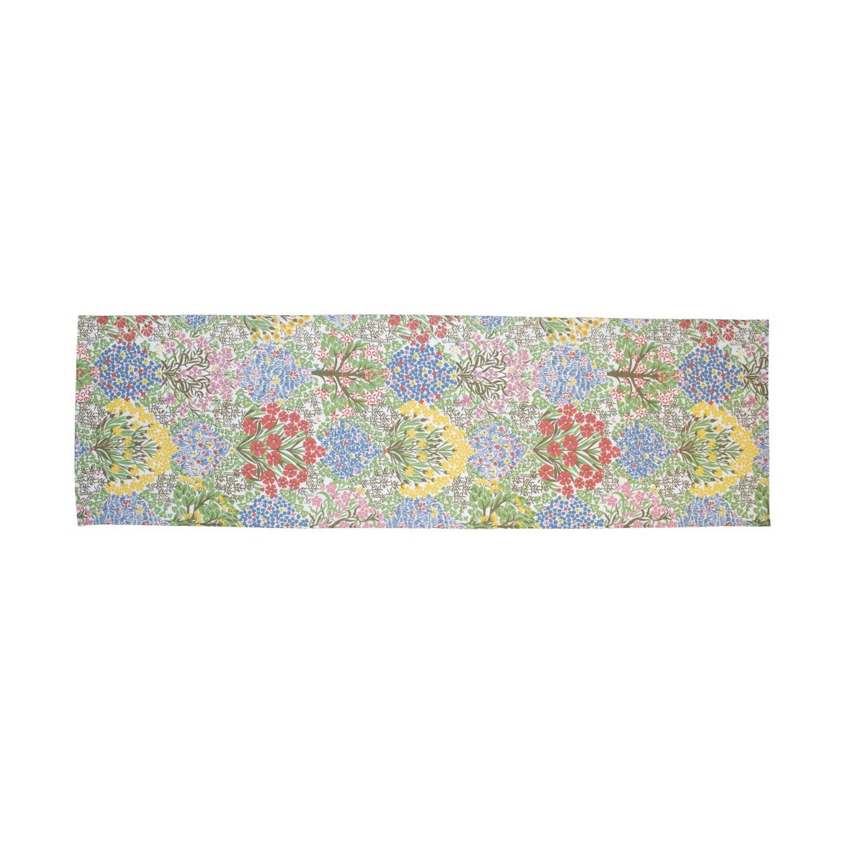 Almedahls Botanic Gardern løper 45 x 150 cm Multi-Blå