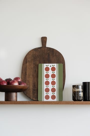 Frukt og kake serveringsbrett - Rød-grønn, 20x30 cm - Almedahls