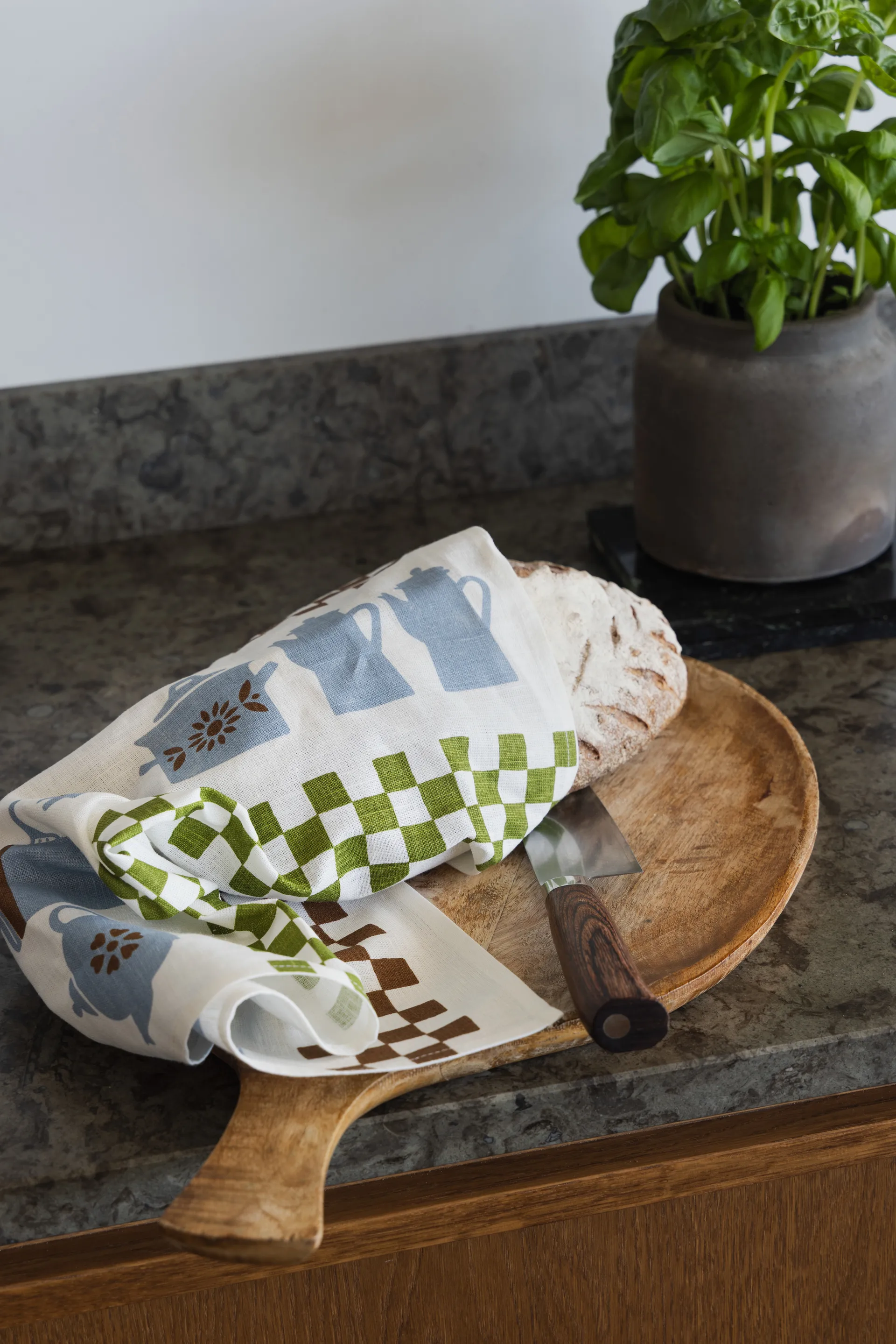 Grytskåpet kjøkkenhåndkle 47x70 cm, Multi-blå-grønn Almedahls