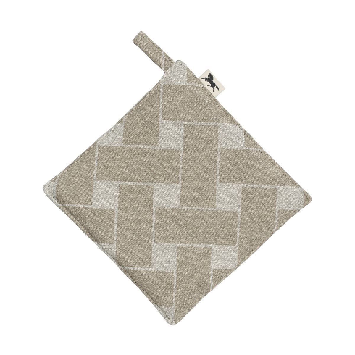 Almedahls Korg XL gryteklut 23x23 cm Natur-taupe