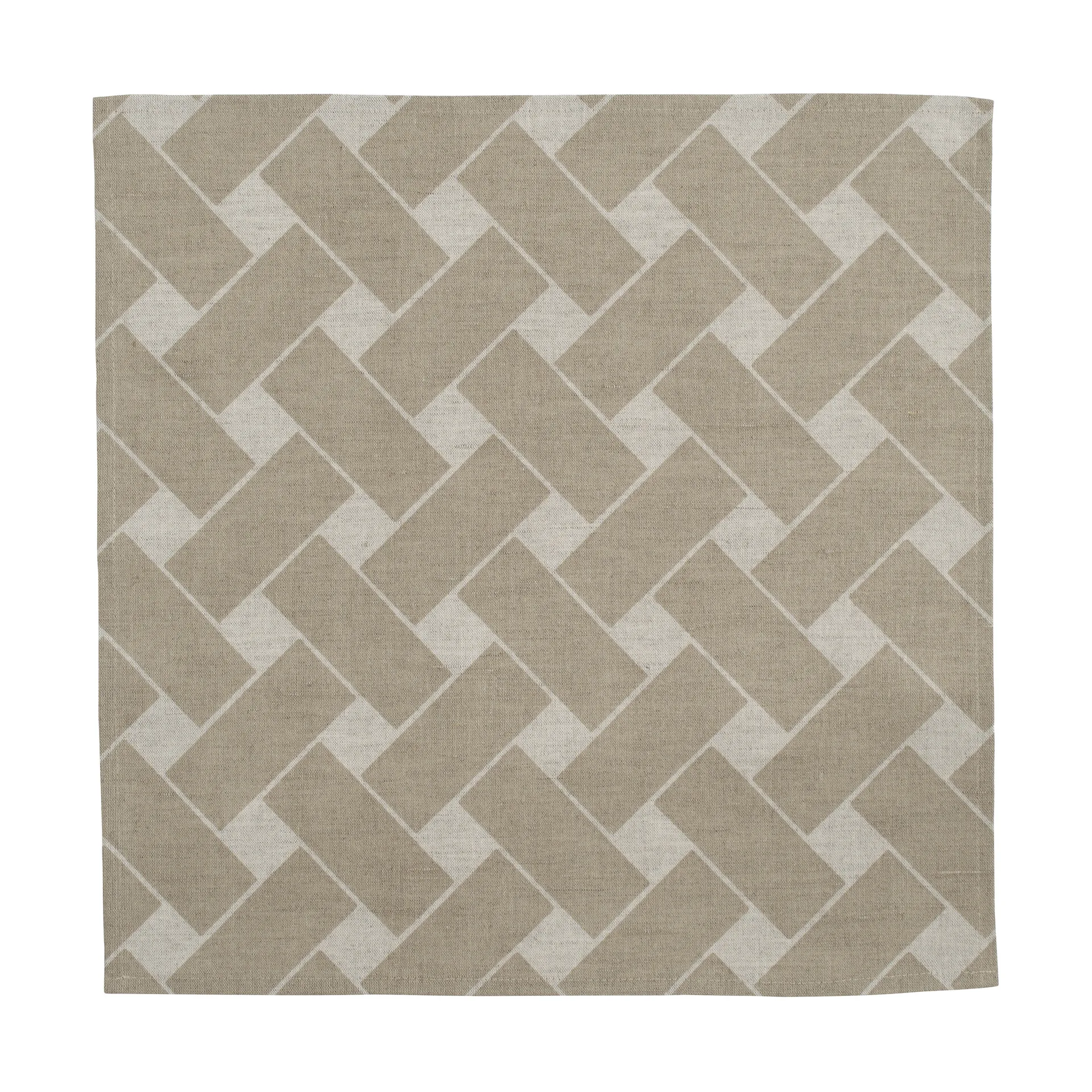 Korg XL serviett 45x45 cm 2-pk, Natur-taupe Almedahls