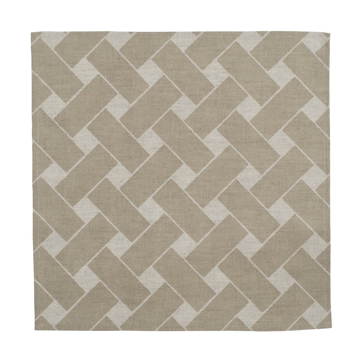 Almedahls Korg XL serviett 45x45 cm 2-pk Natur-taupe