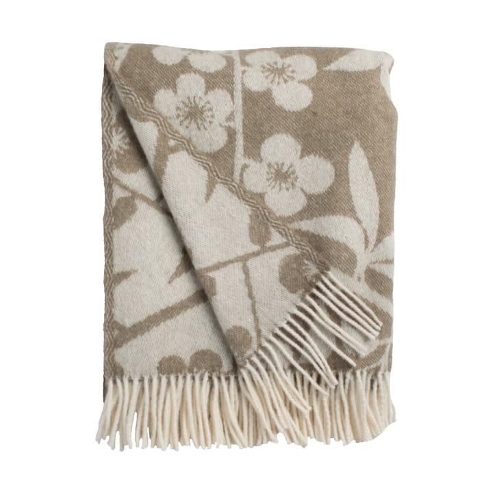 Körsbärsträdgården pledd 130x170 cm - Brun-offwhite - Almedahls