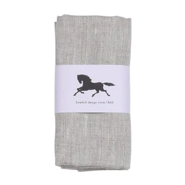 Linne serviett 45 x 45 cm 2-pakning - Natur - Almedahls