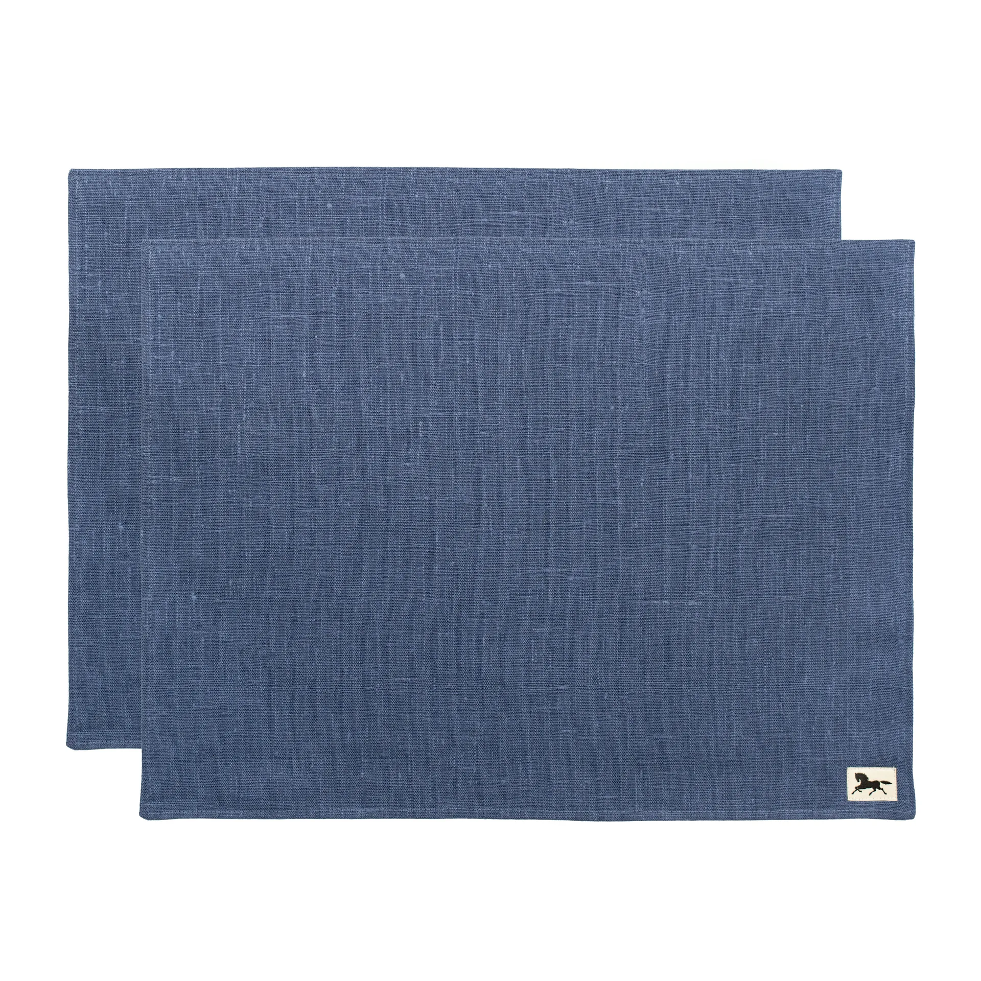 Linne spisebrikke 34 x 45 cm 2-pakning, Blå Almedahls