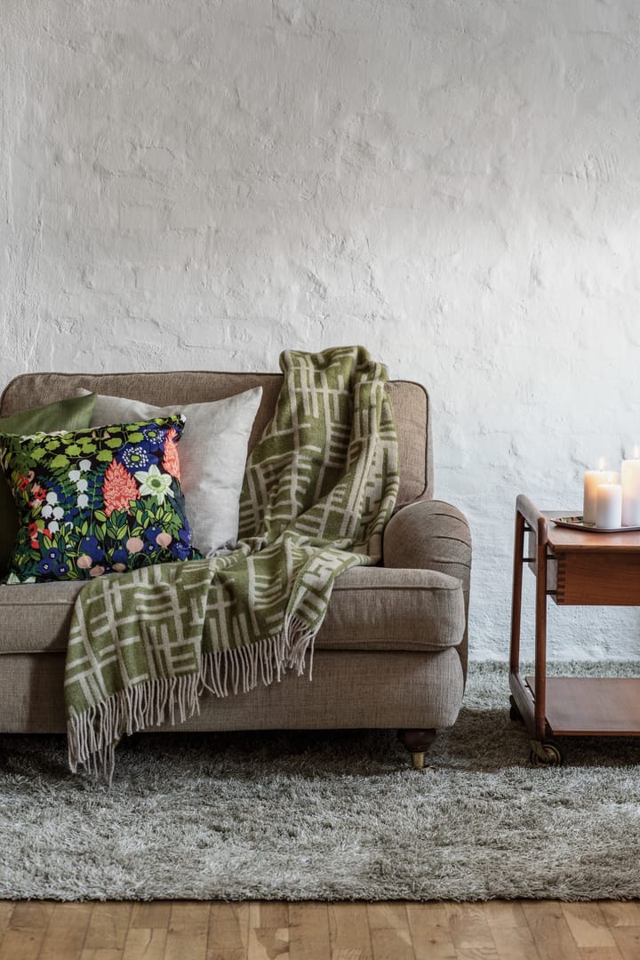 Pickepin pledd 130x170 cm, Mosegrønn-beige Almedahls
