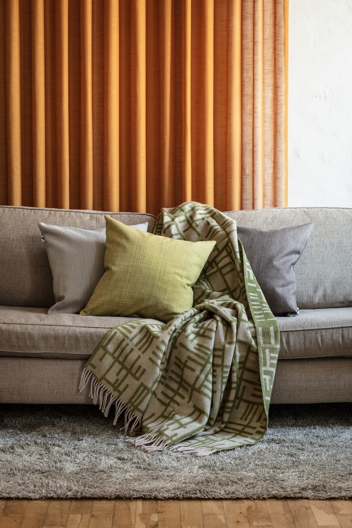 Pickepin pledd 130x170 cm, Mosegrønn-beige Almedahls
