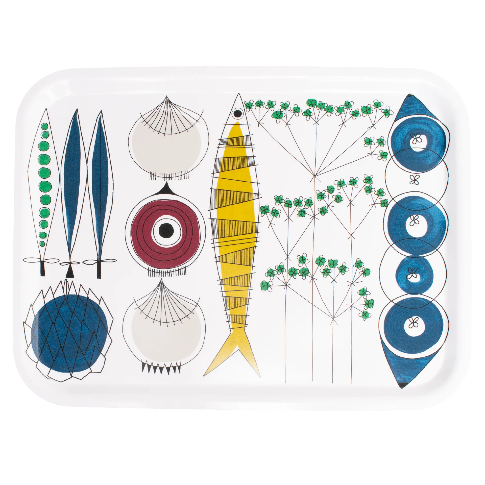 Picknick brett 20x27 cm, Blå-multi Almedahls