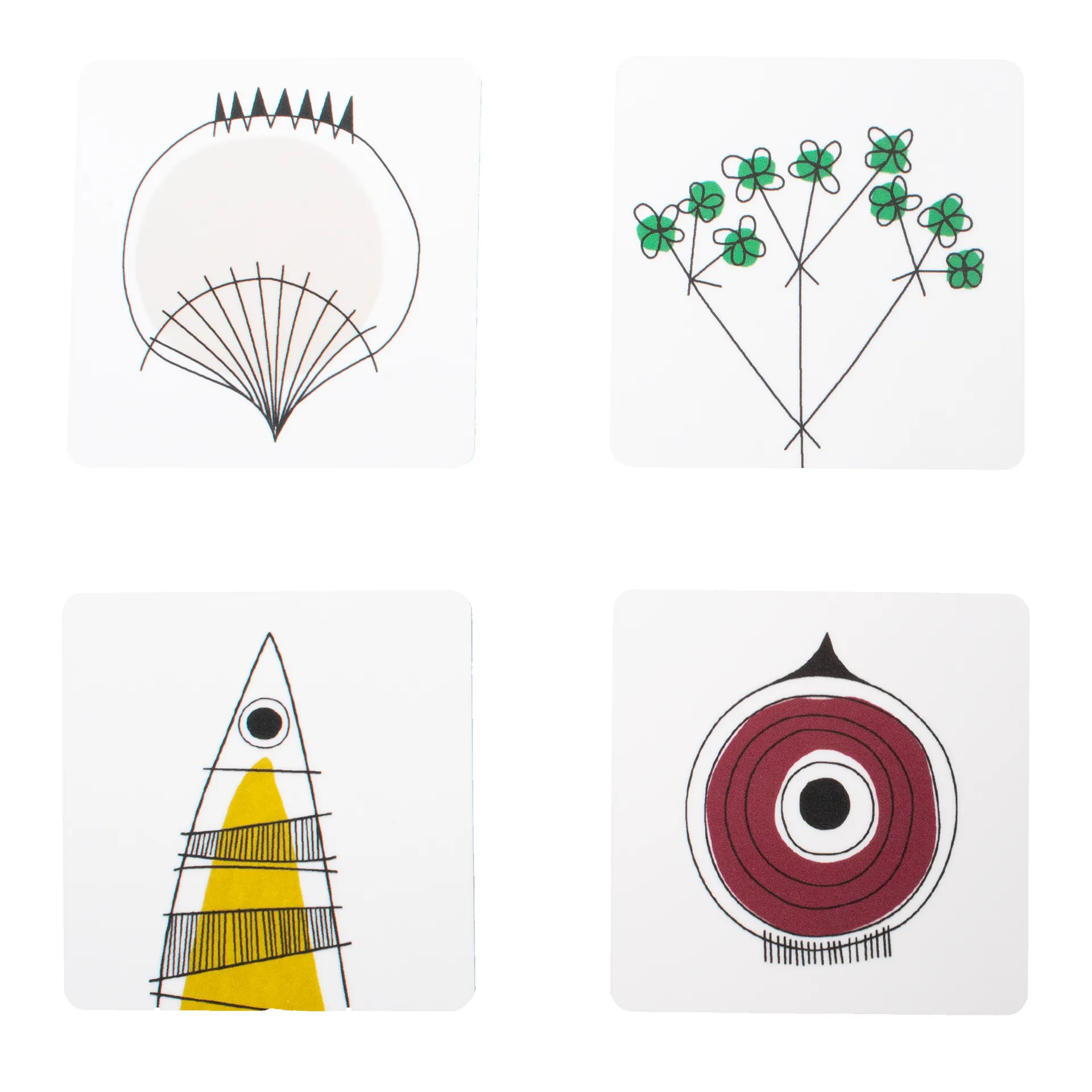 Picknick glassbrikke, Blå-multi Almedahls