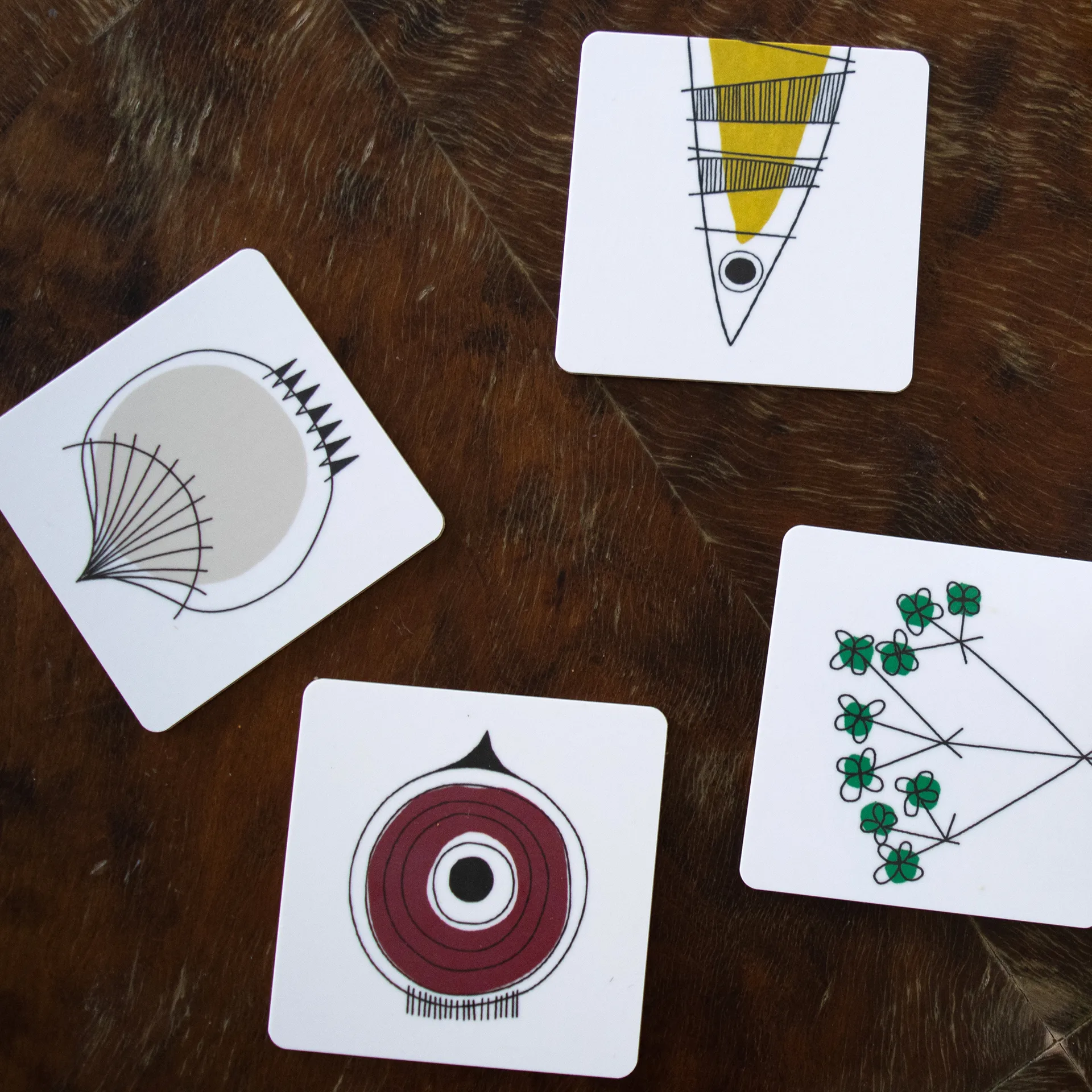 Picknick glassbrikke, Blå-multi Almedahls