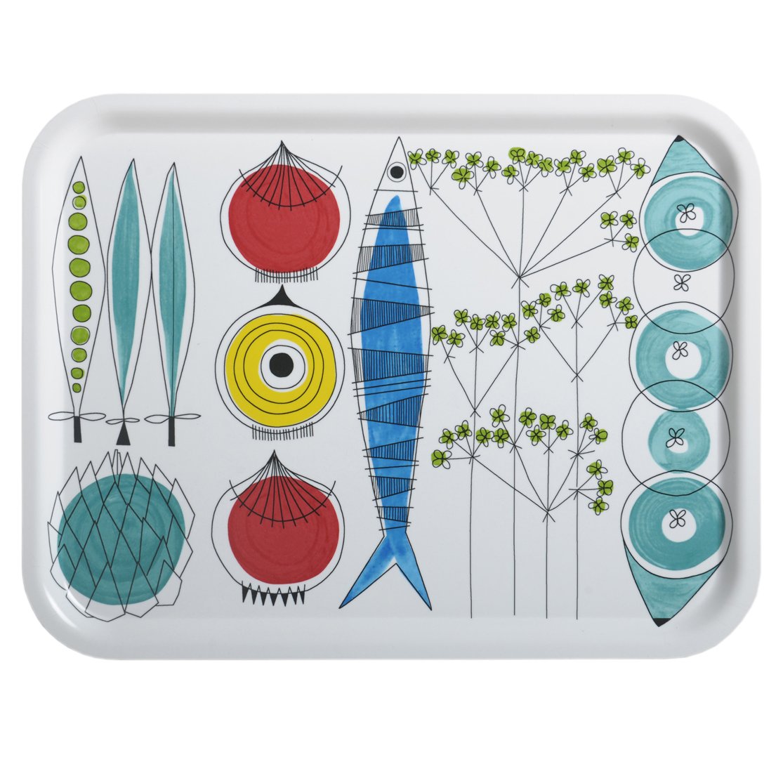 Almedahls Piknik brett 33 x 43 cm Multi