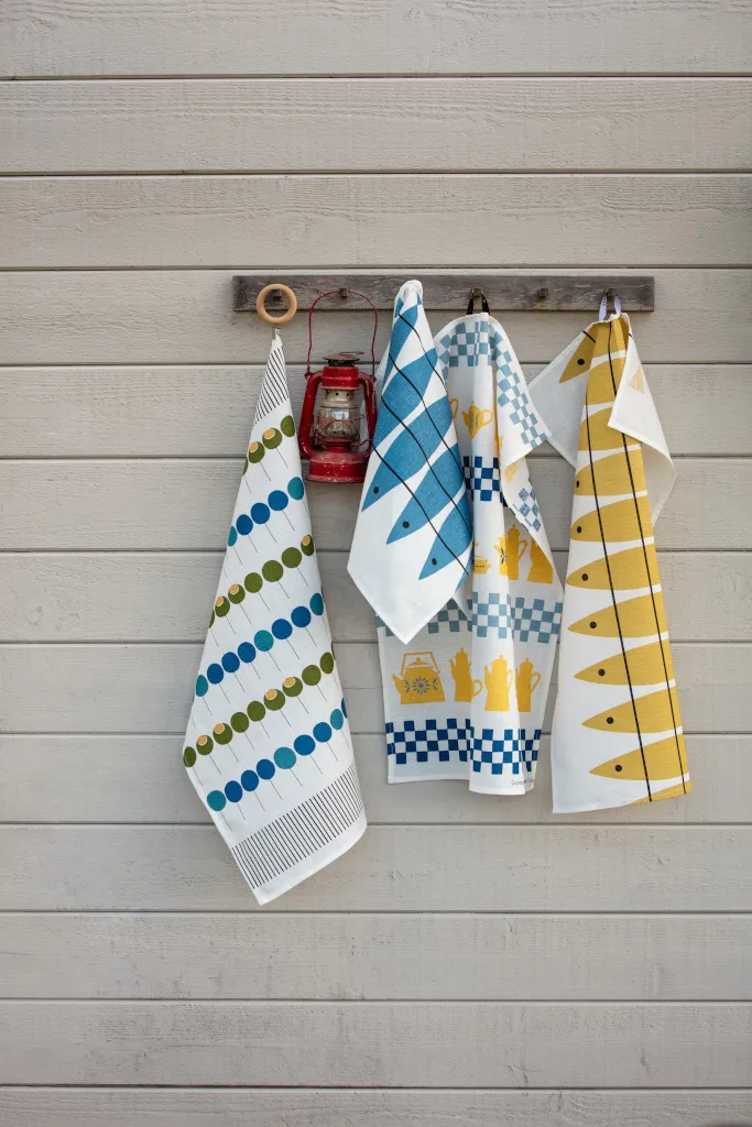 Pinnebær kjøkkenhåndkle 47 x 70 cm, Blågrønn Almedahls